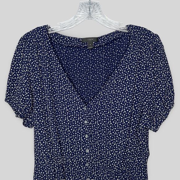 J.Crew Star Print Button Down Top - Picture 2 of 5